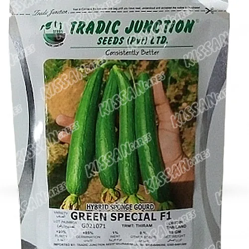 2nd Sponge Gourd Green Special F1 50 Gram Hybrid Vegetable Seed Tradic Junction Seeds Limited